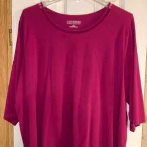 Catherines Women's Scoop Neck Short Sleeve Tops, 3 Supremas